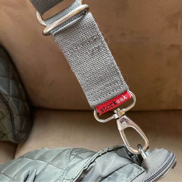 Storksak London Quilted Changing Bag with Attachments - Picture 12 of 16